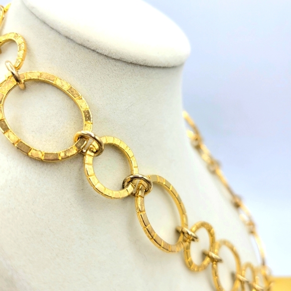 Janna Conner Goldtone Choker Necklace - Picture 2 of 7